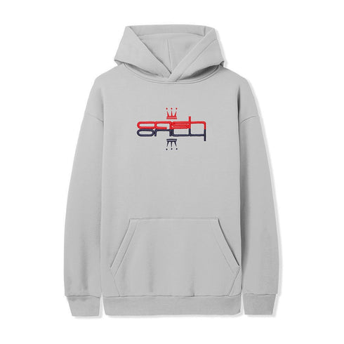 Cash Only Crown Pullover Hood Sweat A Capuche - Cement - Streetart.fr